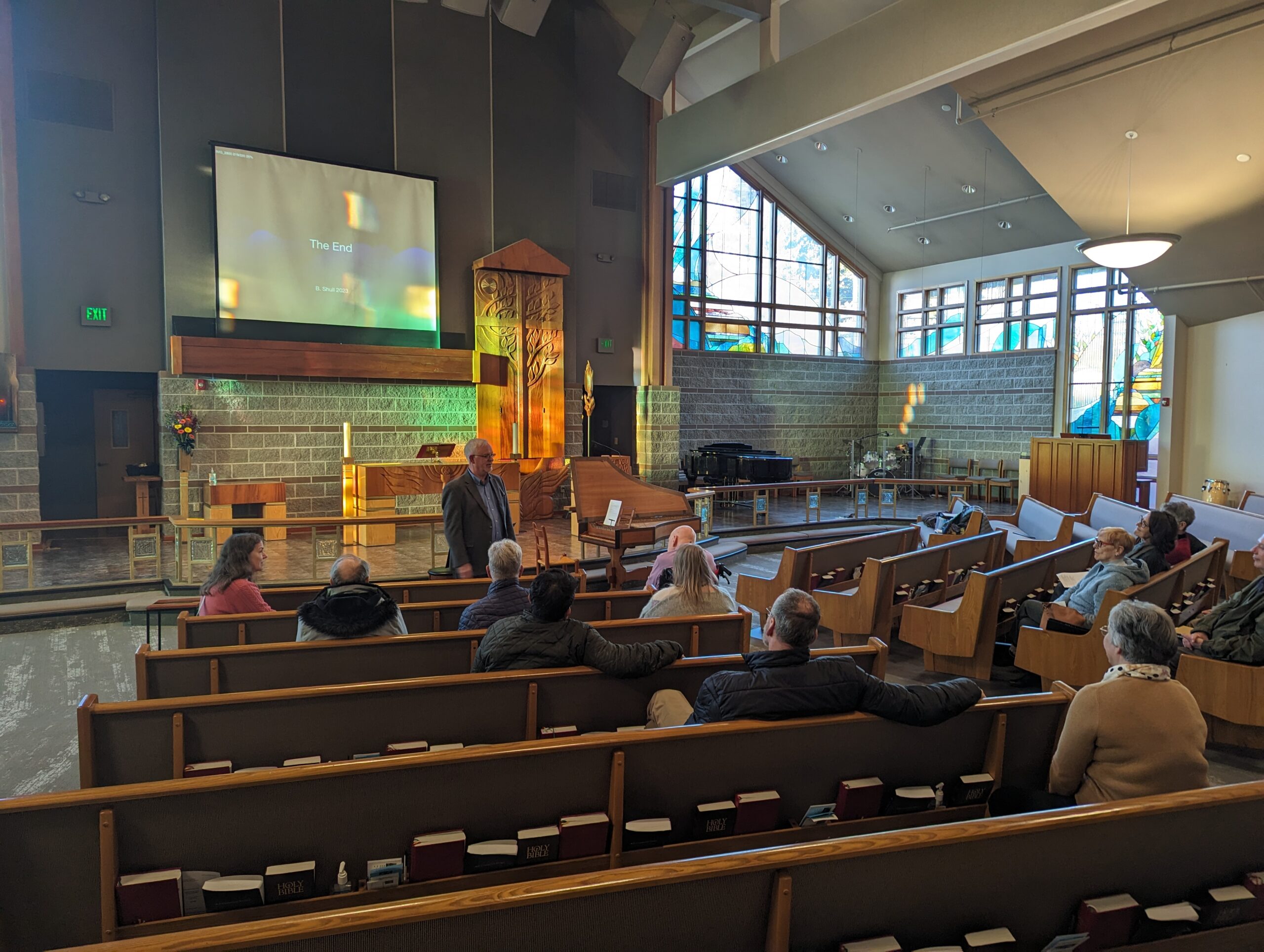 Man speaking to audience